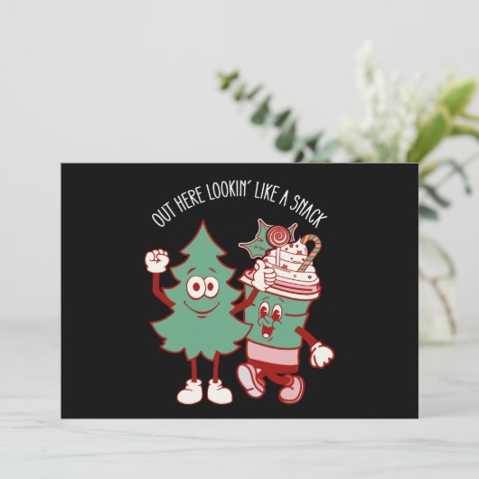 ここからスナックのクリスマスツリーケーキのように見える 招待状 (スタンド正面)