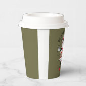 ここからスナックのクリスマスツリーケーキのように見える 紙コップ (右)