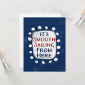 ここからスムーズにセーリングあいさつカード カード (正面/裏面インサイチュ)