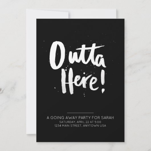 ここから出ていくパーティーの招待状 招待状 (正面)