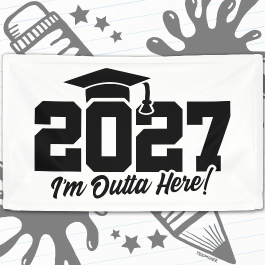 ここから出発だ! 2027年卒業生 横断幕