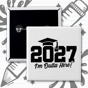 ここから出発！卒業の名言 2027年卒業生クラス 缶バッジ