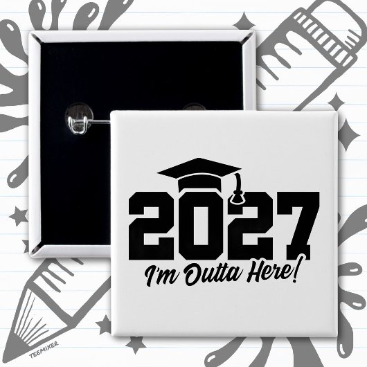 ここから出発!卒業の名言 2027年卒業生クラス 缶バッジ