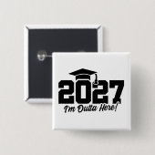 ここから出発!卒業の名言 2027年卒業生クラス 缶バッジ (正面&裏面)