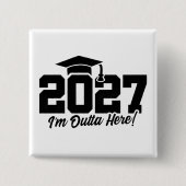 ここから出発!卒業の名言 2027年卒業生クラス 缶バッジ (正面)