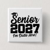ここから出発!卒業の名言 2027年度卒業生クラス 缶バッジ (正面)