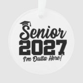 ここから出発！卒業の名言 2027年度卒業生 オーナメント (正面)