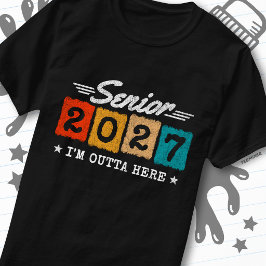 ここから出発！卒業名言 上級クラス 2027 Tシャツ