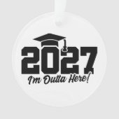 ここから出発！卒業名言 2027年卒業生 オーナメント (正面)