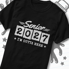 ここから出発 卒業年 シニア クラス 2027 Tシャツ