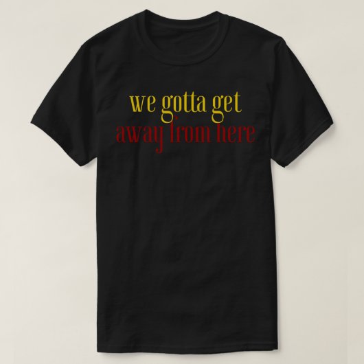 ここから出遠くにて行こう Tシャツ (デザイン正面)
