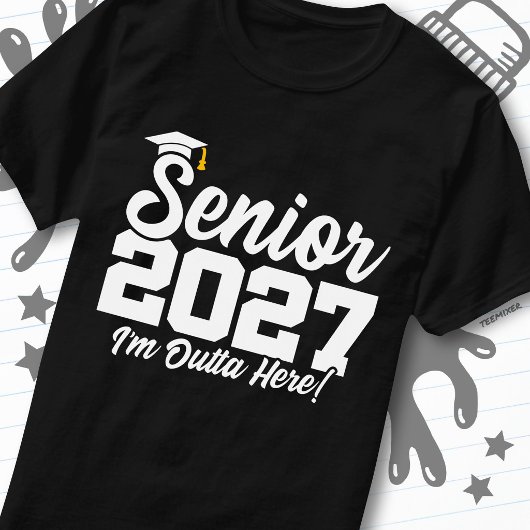 ここから卒業おめでとう 2027年卒業生クラス Tシャツ