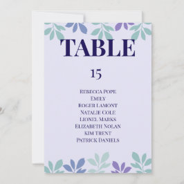 ここから永遠が始まる: ウェディングテーブルカード 招待状