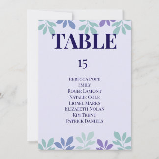 ここから永遠が始まる: ウェディングテーブルカード 招待状