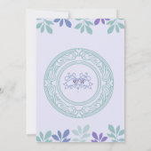 ここから永遠が始まる：ウェディングメニュー 招待状 (裏面)