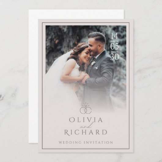 ここから永遠が始まる 招待状 (正面/裏面)