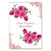 ここから甘い夢が始まる ローズ テーブル カード (裏面)