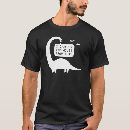ここから私の家が見える女の子 Tシャツ (正面)