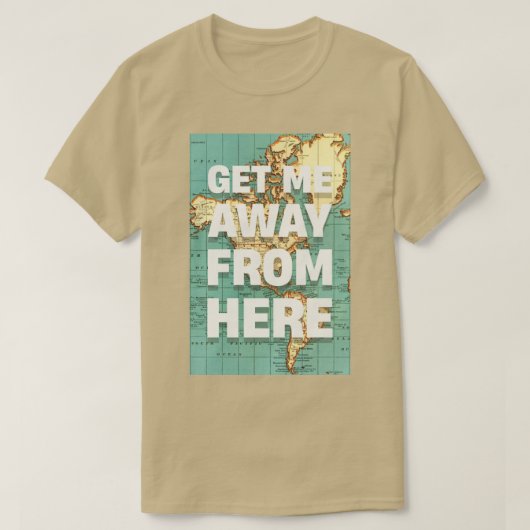 ここから遠くに連れて来い Tシャツ (デザイン正面)