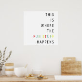 ここがおもしろい物 ポスター (キッチン)