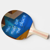 ここがネオンの看板おもしろい 卓球ラケット (横)