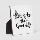 ここが善い暮らしになる フォトプラーク (正面)