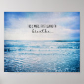 ここが私が初めて学ビーチを吸う場所 ポスター (正面)