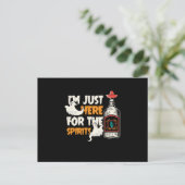 ここだけのスピリッツのためにハロウィンテキーラ不気味Gif ポストカード (スタンド正面)