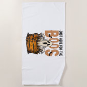 ここだけのボスハロウィーン ビーチタオル (正面)