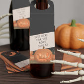 ここだけのボースのためのハロウィーンのカボチャ ボトルネックタグ