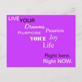 ここだ。今すぐ。ポストカード ポストカード