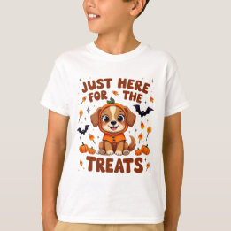 ここでお菓子のハロウィーン Tシャツ