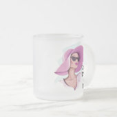 ここでそれを愛しなさい フロストグラスマグカップ (正面右)