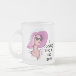 ここでそれを愛しなさい フロストグラスマグカップ