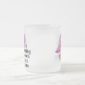 ここでそれを愛しなさい フロストグラスマグカップ (中央)