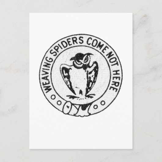 ここではな来いスパイダー ポストカード (正面)