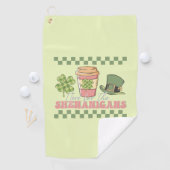 ここではシェナニガンのために – クローバーコーヒー ゴルフタオル (インサイチュ)