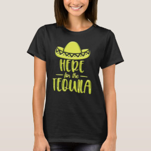 ここではテキーラライムネオンイエローフィエスタ Tシャツ