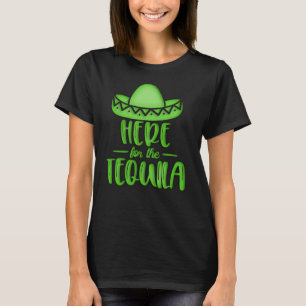 ここではテキーラライムネオングリーンフィエスタ Tシャツ
