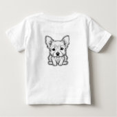 ここではハグが歓迎です ベビーTシャツ (裏面)