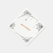 ここではブーシュのオレンジナプキンのために スタンダードカクテルナプキン (角)