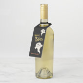 ここではボースハローウィンパーティ ボトルネックタグ (アングル)