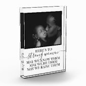 ここでは強い女性に母の引用文ギフトのために母P フォトブロック (左)