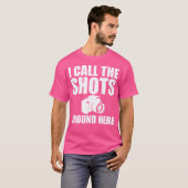 ここでは私が指示を出します 面白い 写真 Tシャツ (正面フル)