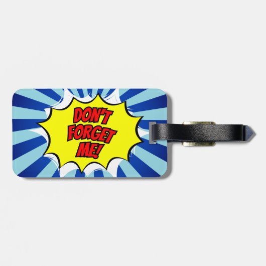 ここでは私は私は忘れ漫画の荷物のタグではない ラゲッジタグ (裏面横)