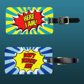 ここでは私は私は忘れ漫画の荷物のタグではない ラゲッジタグ