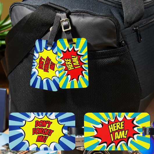 ここでは私は私は忘れ漫画の荷物のタグではない ラゲッジタグ