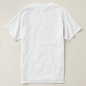 ここでは言葉に手を出すな 赤 白 青 Tシャツ (デザイン裏面)