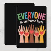 ここでは誰でも歓迎です 招待状 (正面/裏面)