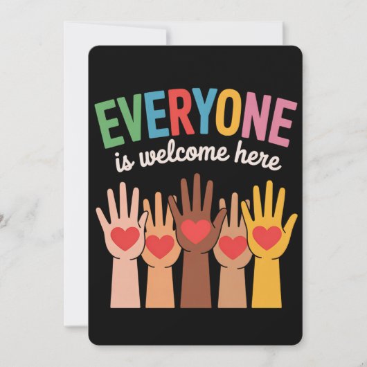 ここでは誰でも歓迎です 招待状 (正面)